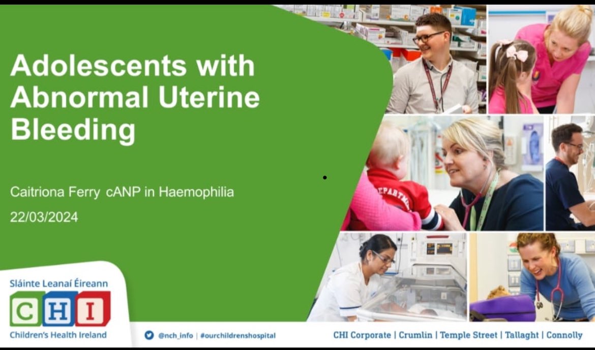 Massive thanks to our ANPc @Cferry82 for organising a great Haemophilia Study Day and delivering a very informative lecture about adolescents with AUD. Hope it’s an annual event!
#PaediatricCoagulationCentre 
#haemophiliacare #childandfamilycentredcare @ccneireland @CHI_Ireland