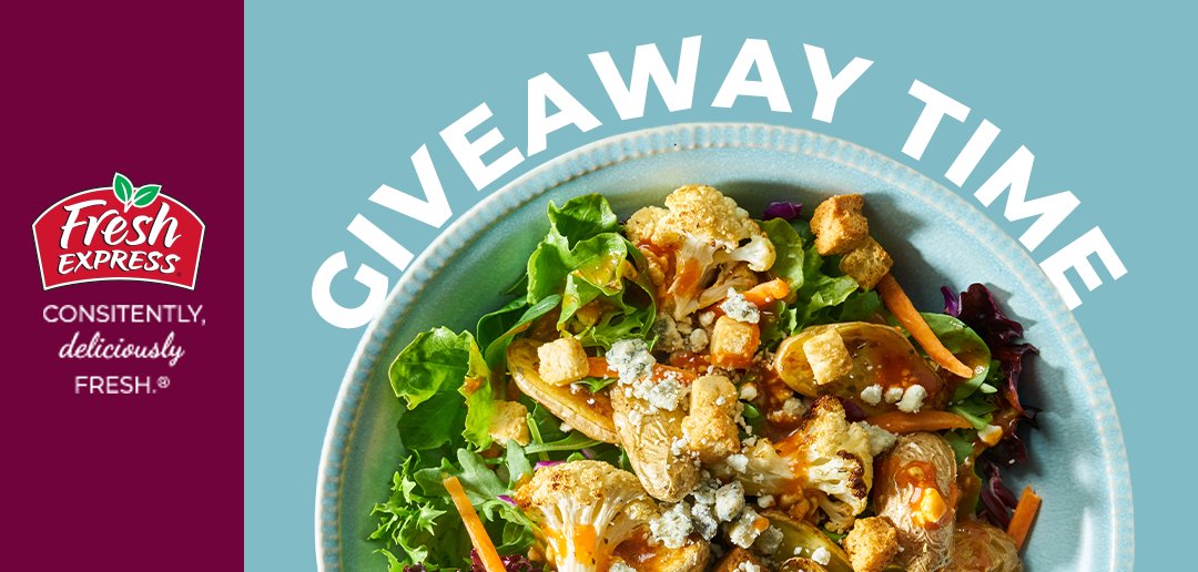 #GIVEAWAY time!

What's your go-to Fresh Express® salad to bring to Easter gatherings?

1. Answer the question.
2. Follow <a href="/FreshUpdates/">Fresh Express</a>
Tag friends who'd love to win.
* Ends 3/17 at 23:59 PM

Rules:
freshexpress.com/social-promoti…