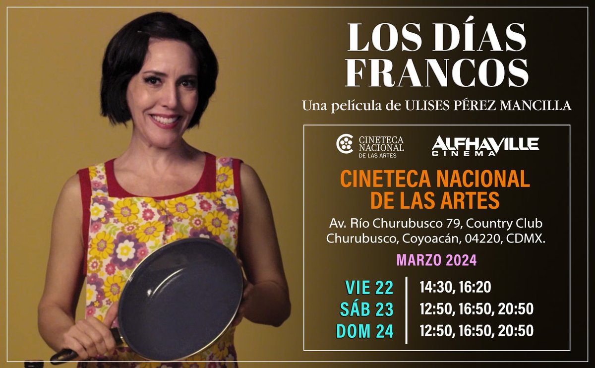 alfhaville's tweet photo. #DóndeVerLosDíasFrancos
Seguimos en caratelera con la ópera prima del Dir. Ulises Pérez Mancillla, donde Stephanie Salas debuta con un papel esteler.
¡Nos vemos en #CinetecaDeLasArtes, #Kinoki, #CinematógrafoDelChopo y #CinetecaFICG!🍿🙌
@delfindeacero https://t.co/73xQSSgsLK