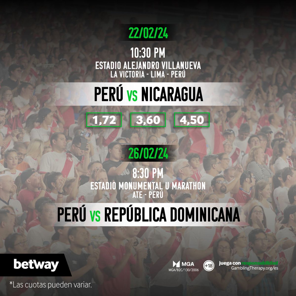Betway Perú tweet media
