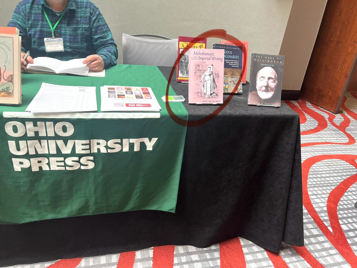 I loved seeing @ProfNeilH’s book featured at the @OhioUnivPress table! Get your paperback today 📖@incs2024 @csulbcla