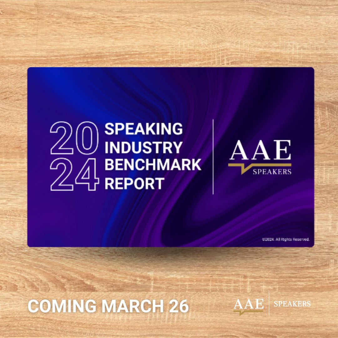 Before you start your weekend, remember to set a reminder for March 26th, when we will release our 2024 Speaking Industry Benchmark Report. #2024Events #speakersbureau #EventProfs