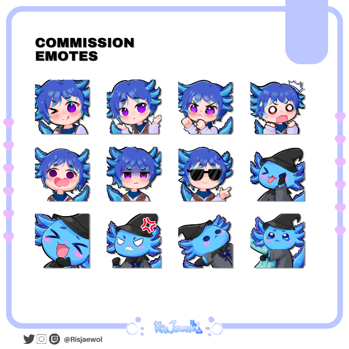 risjaewol's tweet photo. ˋ 𝐞𝐦𝐨𝐭𝐞𝐬  𝐟𝐨𝐫
@Alurio97
ˊˎ-             ¡Gracias por comisionarme !✨🌈

 #Twitch #emote #emoteartist #Vtuber #commission https://t.co/FJLD9ckN1l