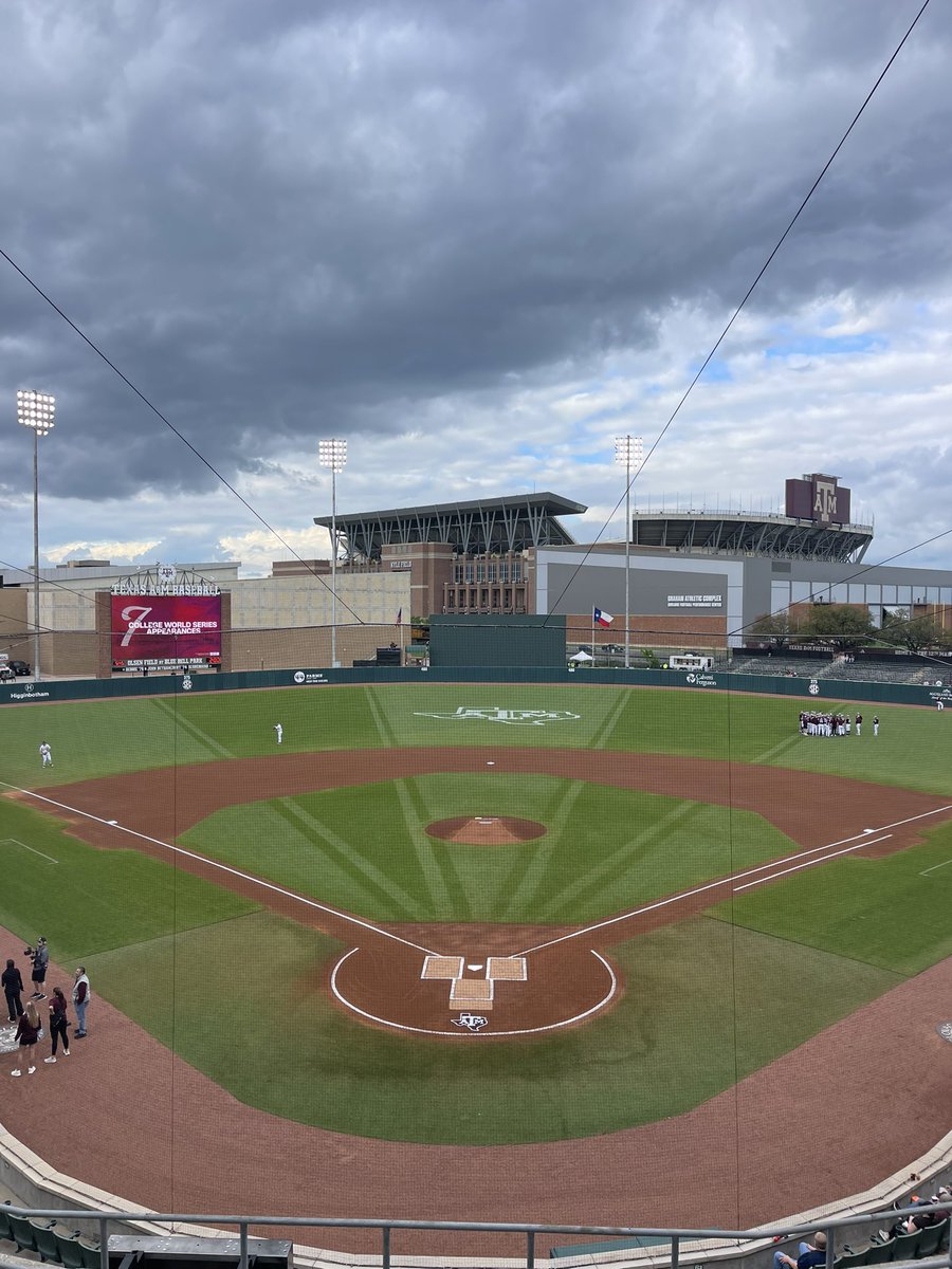 Friday night under the lights at Olsen Field @AggieBaseball #Gigem