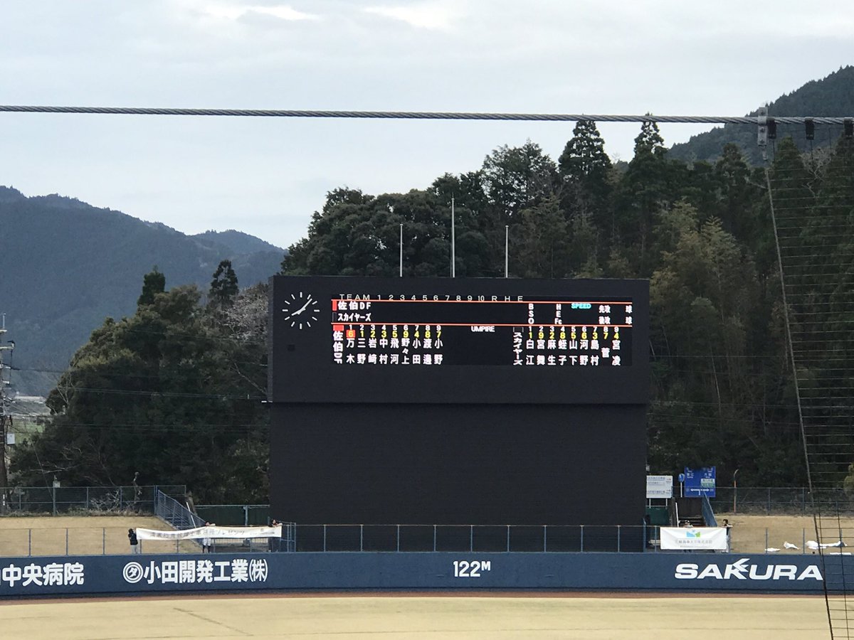 SS_BaseballPark's tweet photo. おはようございます😃
始まりました✨✨✨
大分Bーリングスの開幕戦です♪
今日と明日と2日間よろしくお願いします。

今学童の前座試合が始まっています👏
渡町台スカイヤーズ対佐伯ドラゴンファイターズさんです♪
今日もよろしくお願いします♪

＃佐伯中央病院スタジアム🏟 https://t.co/yUvNnxwdfB