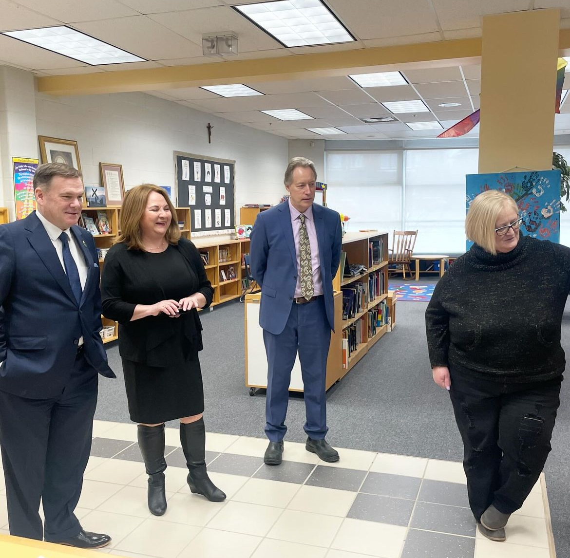 ToddJMcCarthy's tweet photo. Today I joined Durham Catholic District School Board Chair @MoniqueForster and Superintendent Jim Wilson as we toured three school communities.
Thank you to the Teachers and the dedicated staff for all that you do for our students.
#onpoli #betterschools #dcdsb https://t.co/vLzSfxOazS