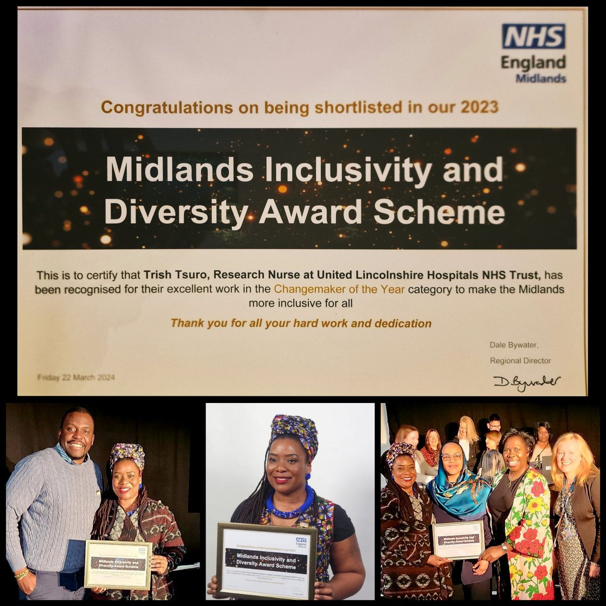 Taking time to nominate an individual or a team brings edification. Thanks Alison❣️ Congratulations to all the finalists and winners of the #MIDAS2023 awards <a href="/ULHWomenNetwork/">ULHT Women's Network</a> and Lincolnshire ICS. Great job hosting <a href="/joan_myers/">Dr Joan Myers OBE, QN, FQNI</a> and one day we will bring the 🏆to Lincs <a href="/ULHT_News/">NHS United Lincs</a>