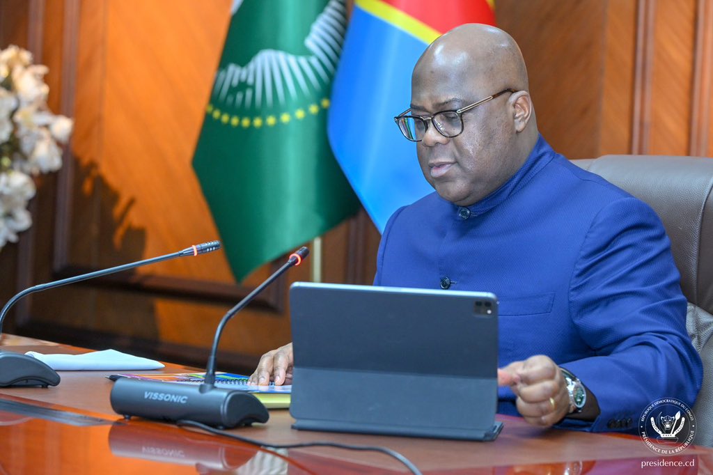 CpcGrand26786's tweet photo. CPC GRAND KATANGA: ce vendredi 22/03/2023 à la cité de l'Union Africaine, le président Félix TSHISEKEDI a présidé la 130ème réunion du conseil des ministres du Gouvernement qui expédie  les affaires courantes, pour revoir des dossiers urgents du pays @Presidence_RDC @fatshi13 https://t.co/jQ9uuL4PG8