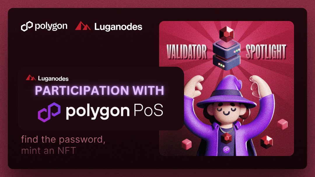 ME_N_Space's tweet image. 3/6: Luganodes&apos; Participation with Polygon PoS
As a key validator on Polygon&apos;s Proof of Stake network,Luganodes plays a vital role in @0xPolygon&apos;s PoS network by actively participating in governance through community meetings, and technical insights sharing ✅
#PolygonValidators