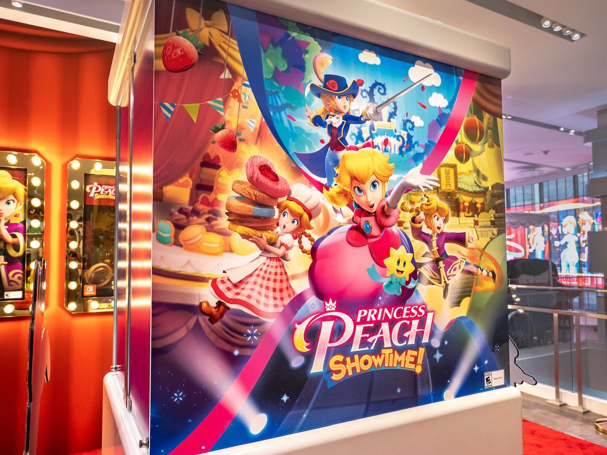 It's opening night! Join Princess Peach and explore @NintendoNYC this weekend for the launch of the #PrincessPeachShowtime game!