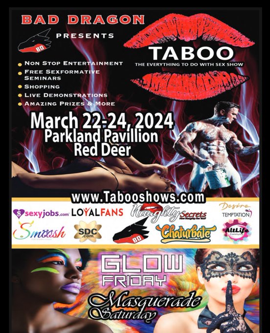 Get ready!!! I&rsquo;ll be at @thetabooshow show this weekend in Red Deer! Come say hello. ☺️ https://t.co<a class="tags" target="_blank" title="On Twitter" href="/?out=eyJ0eXAiOiJKV1QiLCJhbGciOiJIUzUxMiJ9.eyJpYXQiOjE3MjI4Njc2MjgsImlzcyI6InR3cG9ybnN0YXJzLmNvbSIsIm5iZiI6MTcyMjg2NzYyOCwiZXhwIjoxNzU0NDAzNjI4LCJyZWRpcmVjdF91cmwiOiJodHRwczovL3R3aXR0ZXIuY29tL3RoZXRhYm9vc2hvdyJ9.Zyh7QPDypqPuFOj6K0mXq3_-4hzL0cPeL_8XeRN5sa5OHZ9hCz1lnW7KiA88gYwck2lNauqvSJ9q8dzUPePQ0Q">@thetabooshow</a><a href="/tag/sexy"class="tags"><span>#sexy</span></a><a href="/tag/canadian"class="tags"><span>#canadian</span></a><a href="/tag/vancouver"class="tags"><span>#vancouver</span></a><a href="/tag/fridayfun"class="tags"><span>#fridayfun</span></a><a href="/tag/weekendfun"class="tags"><span>#weekendfun</span></a>