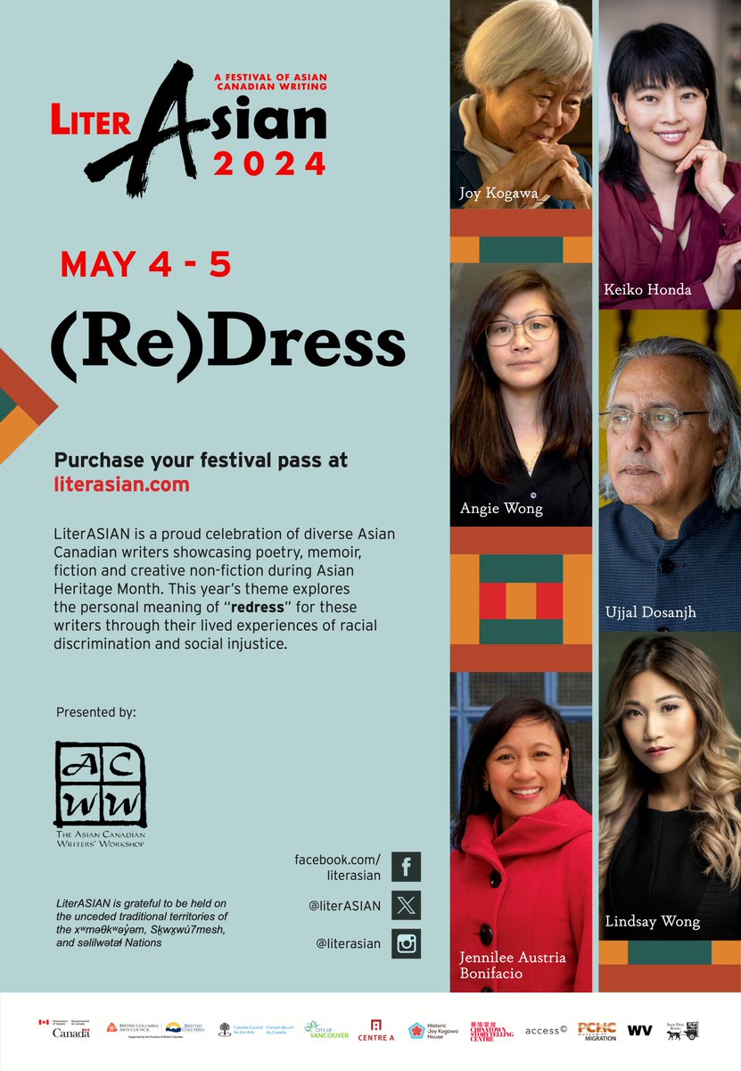 Tickets are now available for #literASIAN 2024! This year’s festival examines both the challenges and successes of the meaning of redress. Check out the collection here: eventbrite.com/cc/literasian-…