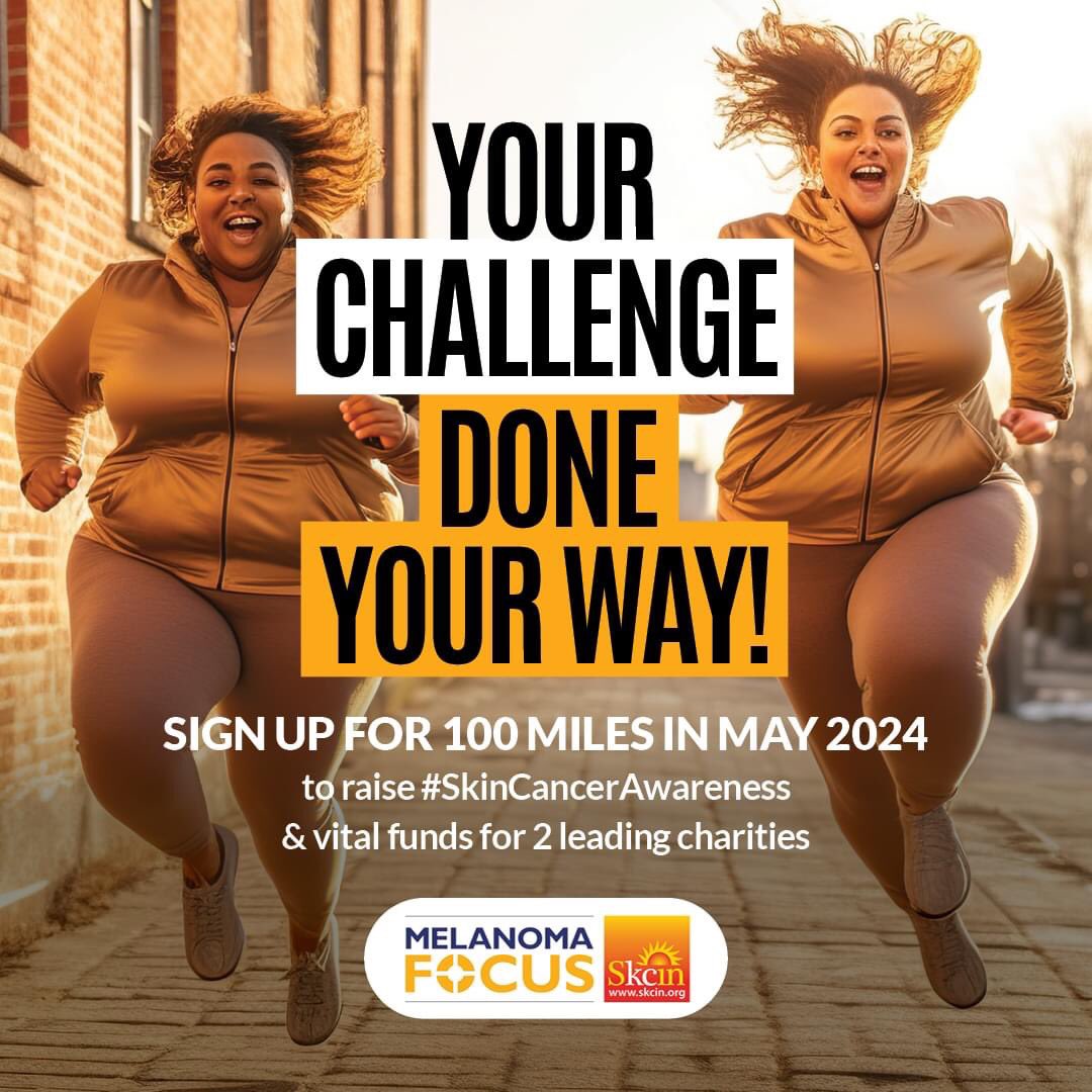 Ready to get outdoors, get fit and have fun? If so, why not set yourself a challenge AND raise vital funds this May to support the UK’s two leading skin cancer charities this #SkinCancerAwarenessMonth To register for this awesome challenge go to: melanomafocus.org/get-involved/c…