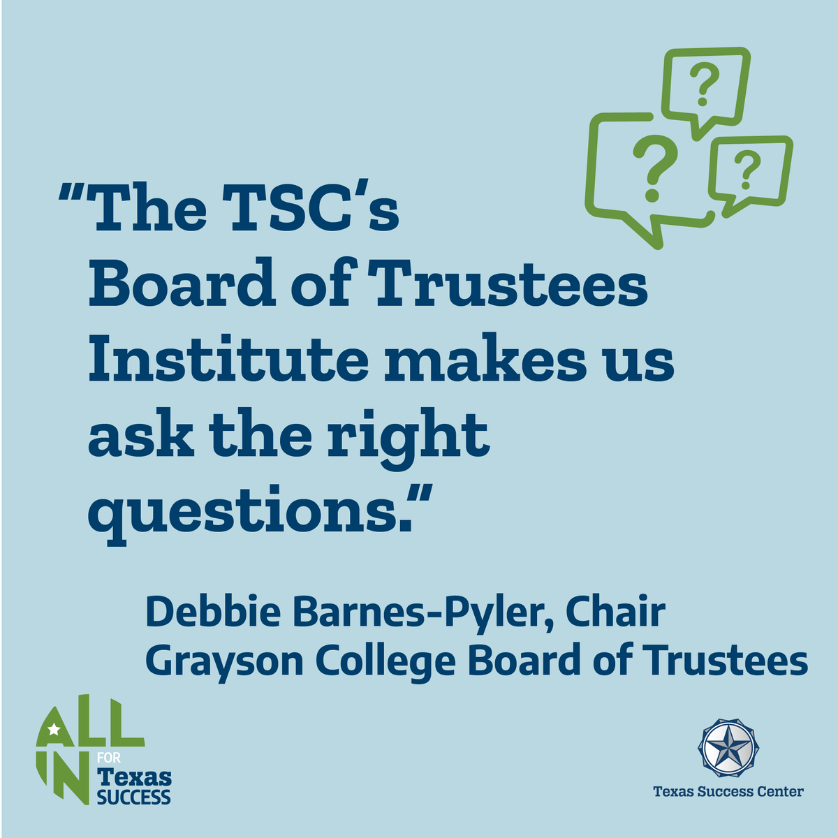 Read the full Grayson College story at rb.gy/ombyjd to learn how Trustees and President Jeremy McMillen are providing leadership for student success.

#AllinforTexasSuccess #SuccessStartsHere #StudentSuccess