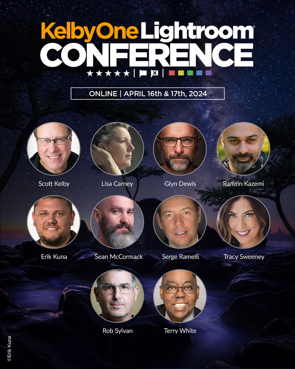 I’m thrilled to be among the all-star lineup of instructors for the Lightroom Conference 2024!  Our goal is to get you up to speed on everything new in #Lightroom/Lightroom Classic! Secure your spot now! Details here: bit.ly/KOLrConference… #LightroomConference2024