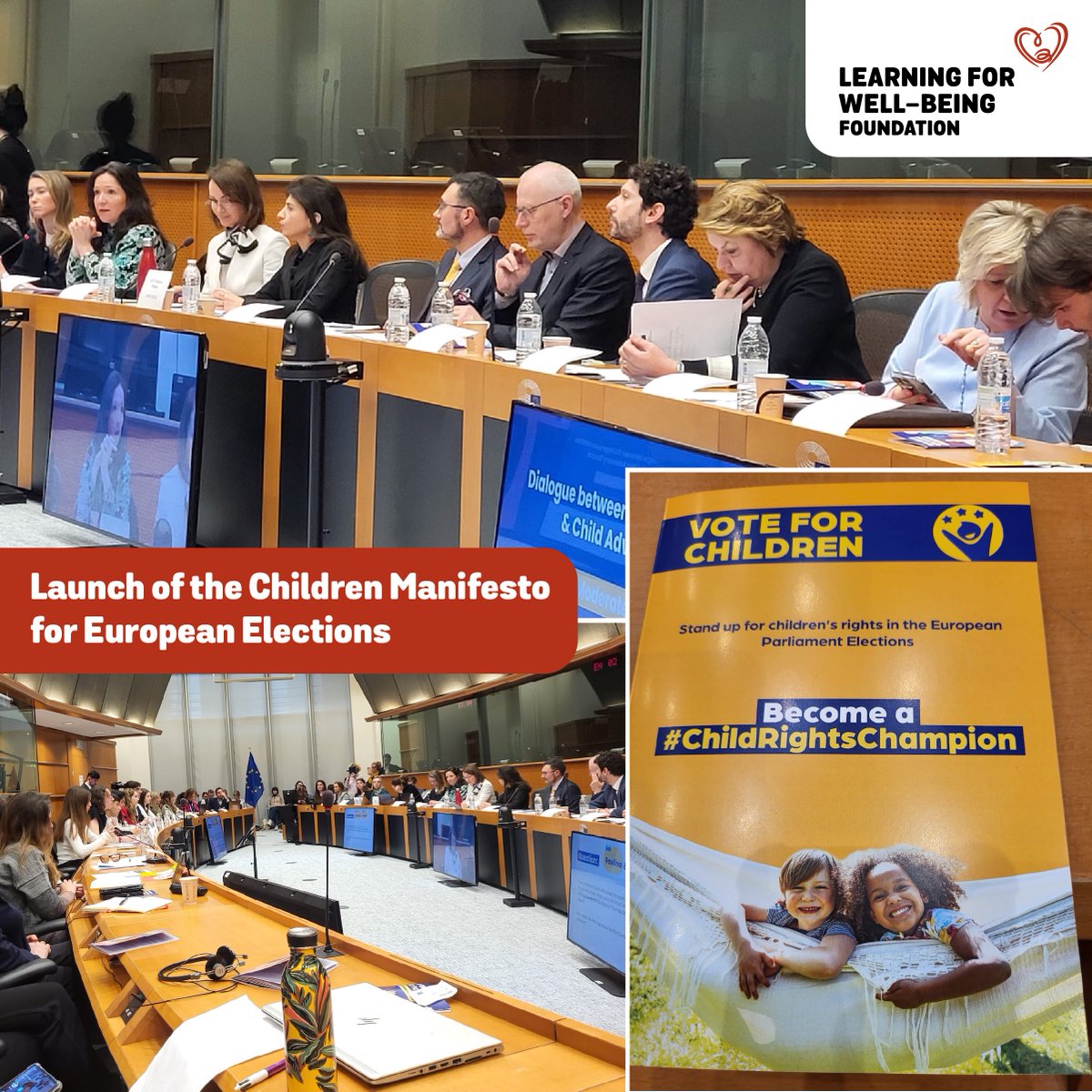 We were part of the launch of the #ChildRightsManifesto at the European Parliament. This manifesto is part of the #VoteforChildren campaign organised by child rights organisations to put children and their rights at the heart of the #EUElections 2024.

👉 childrightsmanifesto.eu