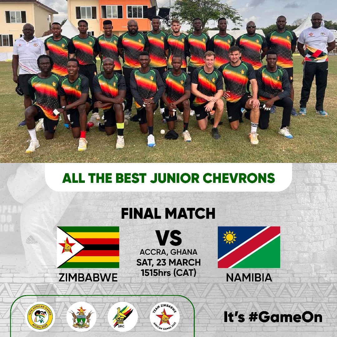 20 overs, 1 golden chance! The Chevrons stand on the cusp of the 13th African Games glory & they need our love & support as they gear up for the biggest game of their lives in the inaugural African Games final. Go Chevrons we know you will make us proud, lets paint the town GOLD.