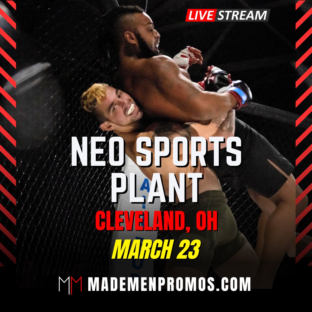 Weigh in is today at 6pm! See you there🫡 #mademenpromos #mademenpromotions #cleveland #mma #neosportsplant