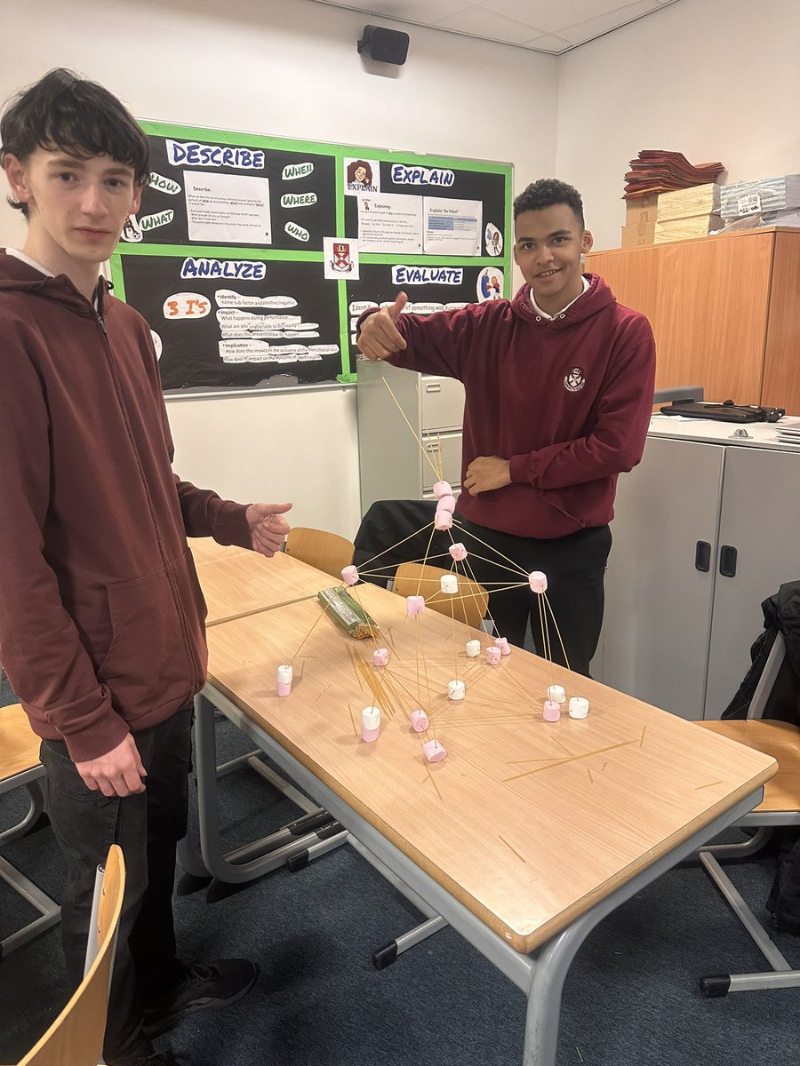 Our Set for Success pupils completed their “Problem Solving” session this week. Was great to see them work through one of the challenges to build the tallest tower possible. Some marshmallows may have “disappeared”👀🍬
