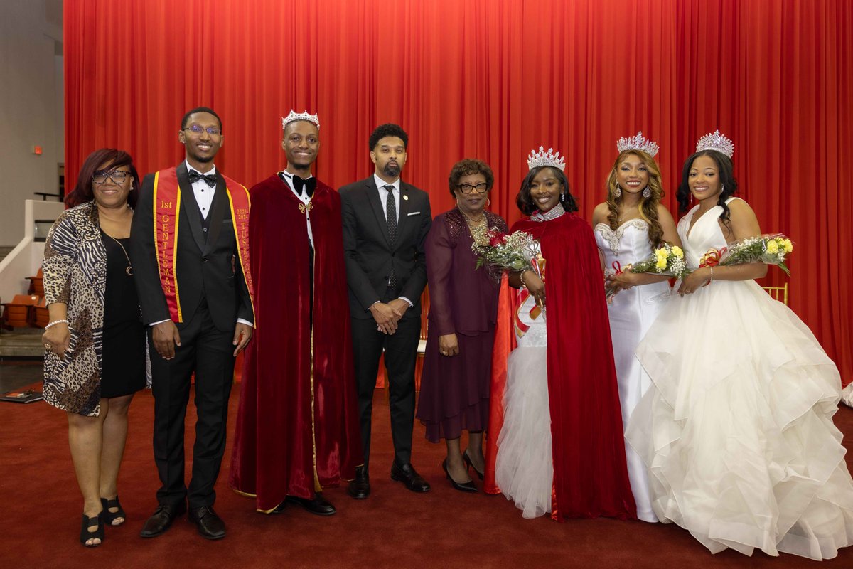 Tuskegee University introduced its newest members of the Royal Court last night during the annual Grand Pageant. Anthony DeGray was elected the 27th Mister Tuskegee University, and Makyla Johnson was crowned the 95th Miss Tuskegee University. Read more: ow.ly/WO9e50R05ce.