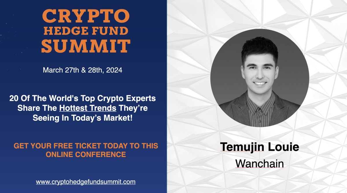 CRYPTO101Pod's tweet photo. DO NOT MISS the free #Crypto Alpha from next weeks virtual Hedge Fund Summit with great guests like @TemujinLouie of @wanchain_org 
.
FREE Ticket: https://t.co/Ll9hrnpEaO https://t.co/5jsiKkvuhg