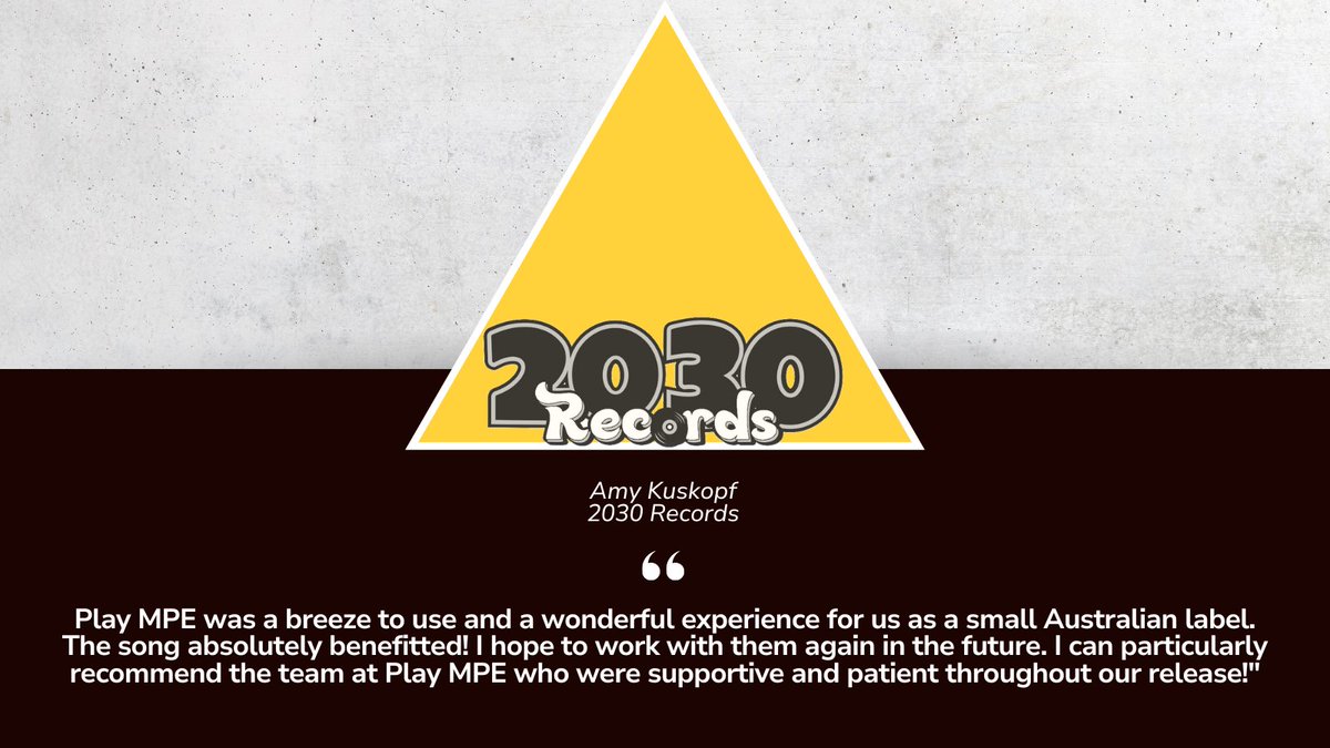 PlayMPE's tweet photo. Who doesn't love some kind words! Back on #IWD we got this lovely message from Amy #2030records

If you're and artist or record company looking to get your music out worldwide, follow the link in bio to connect with us!

#music #positivity #musicindustry #plaympe https://t.co/SoILdBrWzQ