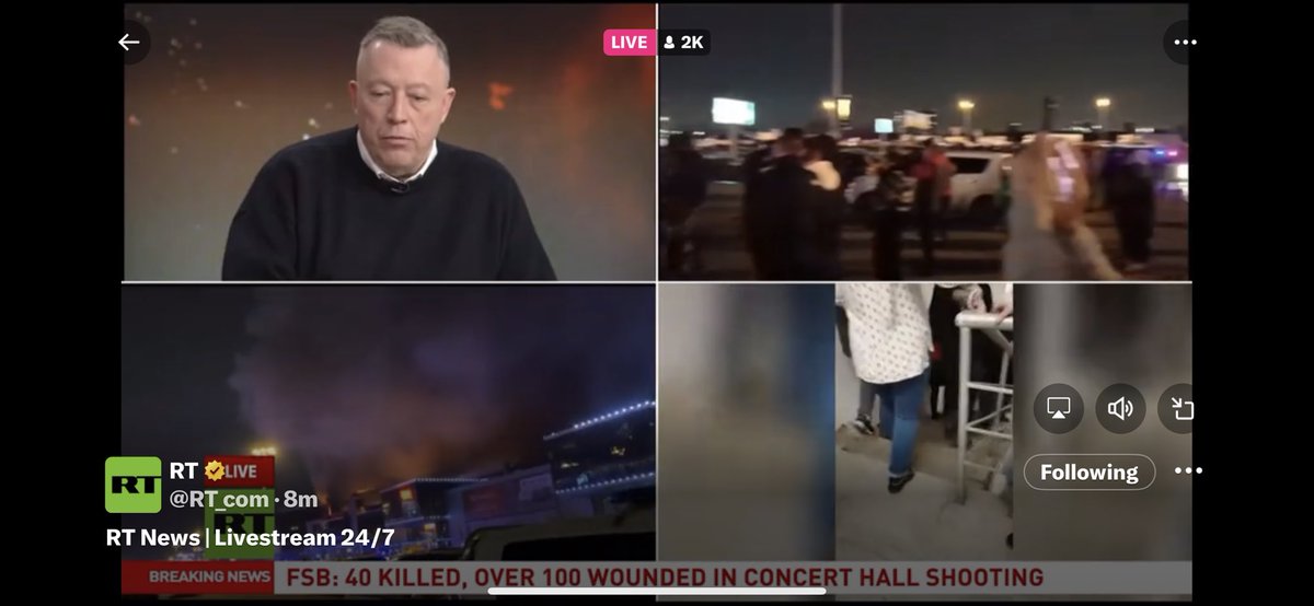 Russia, Moscow about 40 people killed & 100 injured at the Music Concert May the soul of the departed rest in peace(RIP)