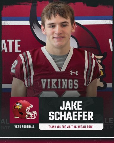 Thanks to VCSU for a great Junior day visit! Also thanks to <a href="/GreggHorner/">Gregg Horner</a>  <a href="/TheCoachBouma/">Brandon Bouma</a> and the rest of the VCSU coaching staff!