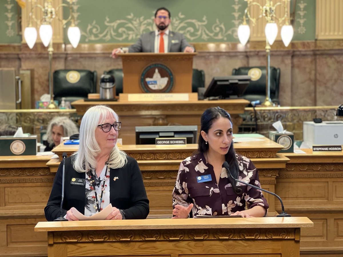 Doubled down in the second reading today! Rep Soper and I passed HB24-1010, protecting patients needing infusion treatments from delayed care. And HB24-1176 with Rep Hamrick confirmed funds for the Crisis and Acute Care Center build by Aurora Mental Health in HD41!