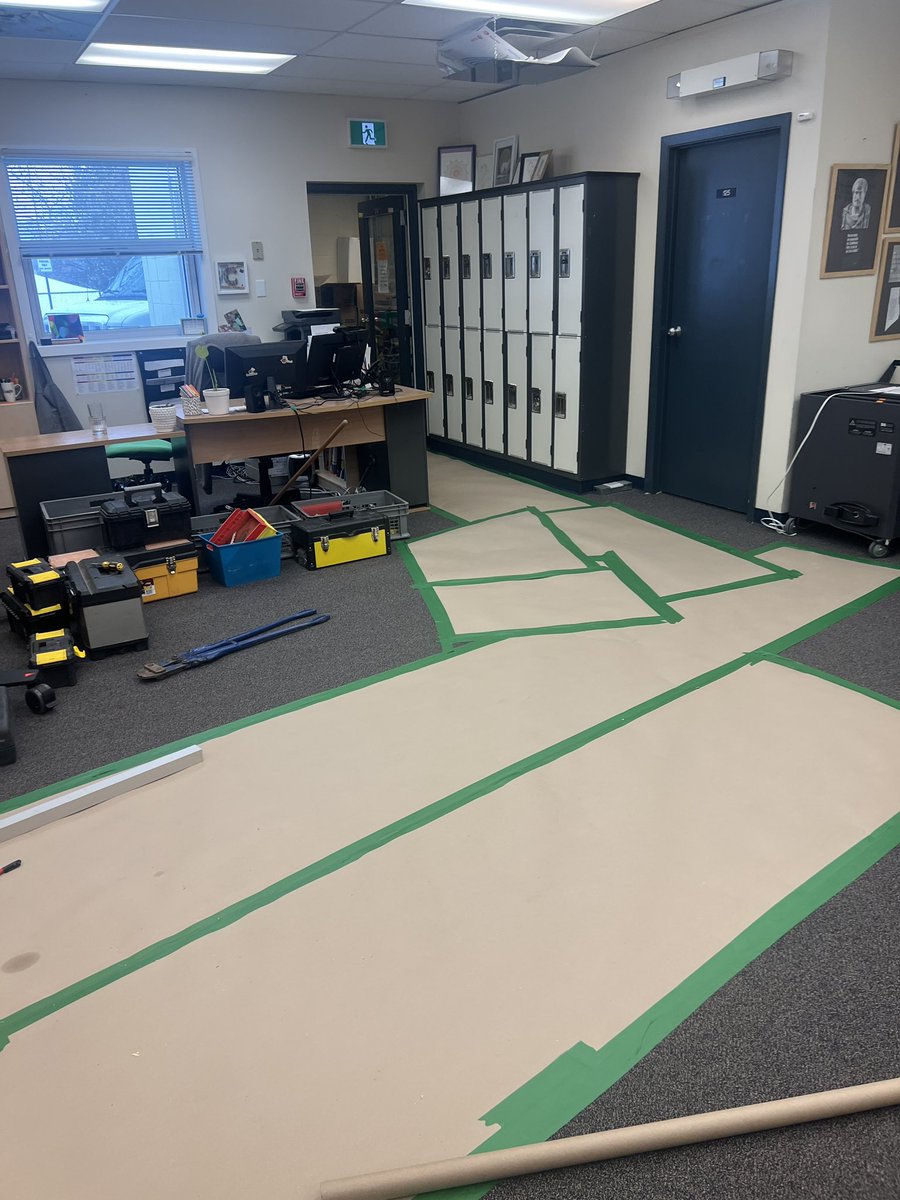 school_outreach's tweet photo. Our hard working facilities crew is busy doing a fitness room renovation for us while we are on Spring Break!  We can’t wait to see the results!  😊
@StAlbertPublic https://t.co/C0NuRcf35R