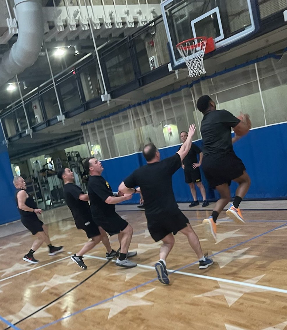 Awesome #MarchMadness PT session with some of the G-2 Team this morning! #ArmyStrong