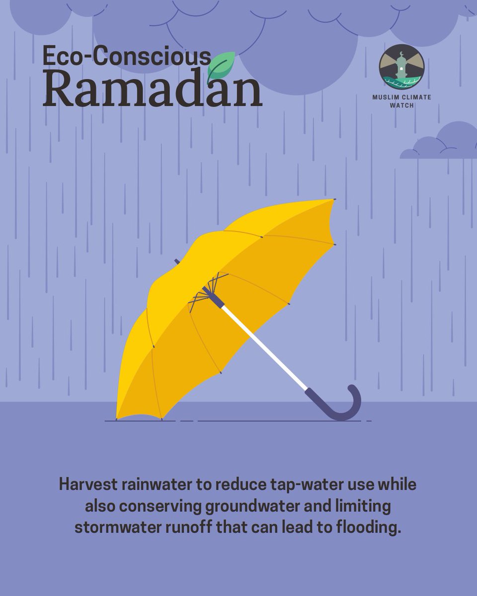 MuslimClimateW's tweet photo. This #WorldWaterDay we are encouraging all to continue taking steps to conserve #water. Learn more about our Eco-Conscious Ramadan campaign by checking out our infographic with 28 tips for #sustainable living👇🏽

https://t.co/MFzpb2YN8V

#Ramadan2024 https://t.co/oTPLI79BPR