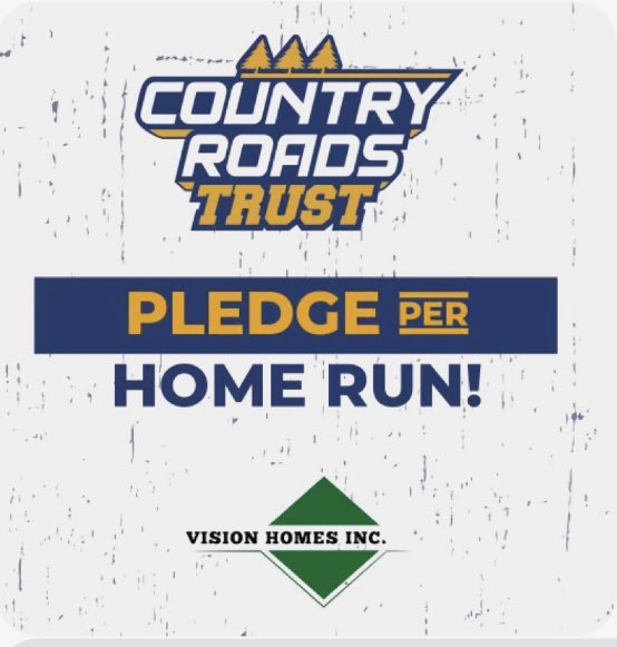 Support my teammates and I by joining our Pledge Per Home Run program!

countryroadstrust.com/pledge-per-hom…