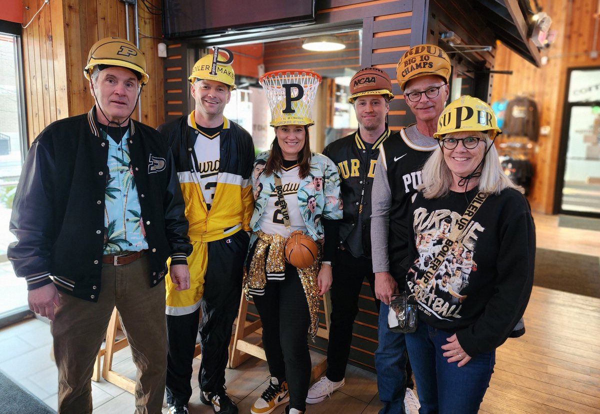 Be on the lookout for this crew at the game! 🏀 🪖

#BoilerUp | <a href="/BoilerBall/">Purdue Men's Basketball</a>