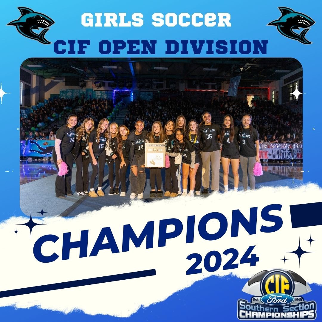 Day 3/4 in honoring our Champions… Please help me honor our 2023 Girls Soccer Open Division Champions. Great job Sharks! We are so proud and want to congratulate you on an amazing season. #gosharks #cif #cifchamps #cifchampions #championship