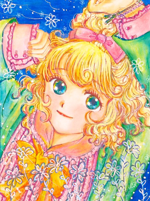 「blonde hair curly hair」 illustration images(Latest)