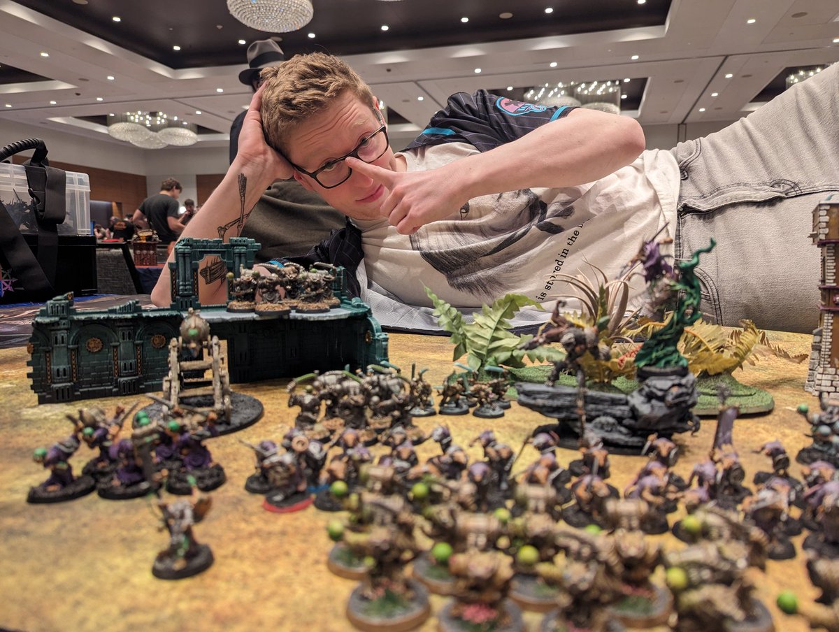 Ryan | bre4d_ | (@bre4dx) on Twitter photo 4-1 with 40 skryer acolytes at <a href="/Adepticon_AOS/">AdeptiCon_Age of Sigmar</a>. Lucked out with 5 amazing opponents, and the tournament was ran as smooth as my brain 🧠. Amped to bring the 40 goobers to teams tomorrow 🐀 4-1 with 40 skryer acolytes at <a href="/Adepticon_AOS/">AdeptiCon_Age of Sigmar</a>. Lucked out with 5 amazing opponents, and the tournament was ran as smooth as my brain 🧠. Amped to bring the 40 goobers to teams tomorrow 🐀