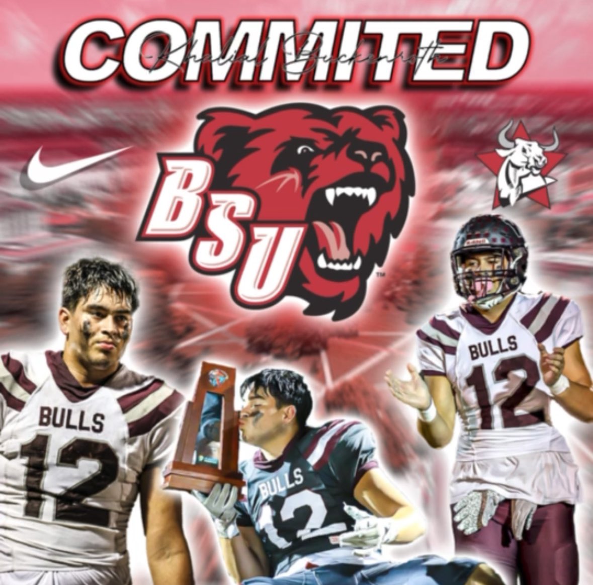 khalialb12's tweet photo. Extremely grateful to announce that I will be continuing my academic and athletic career at BSU. GO BEARS!🐻 @JosephVerria @WGRanchFootball @hdcoach_mark @CoachGroneqb @Coach_ReyU @MrLeggo1 @CoachLG @bnbscootandrews @Worv20 @WPKINWC @WGRanchFootball https://t.co/FQjF3c3cAo