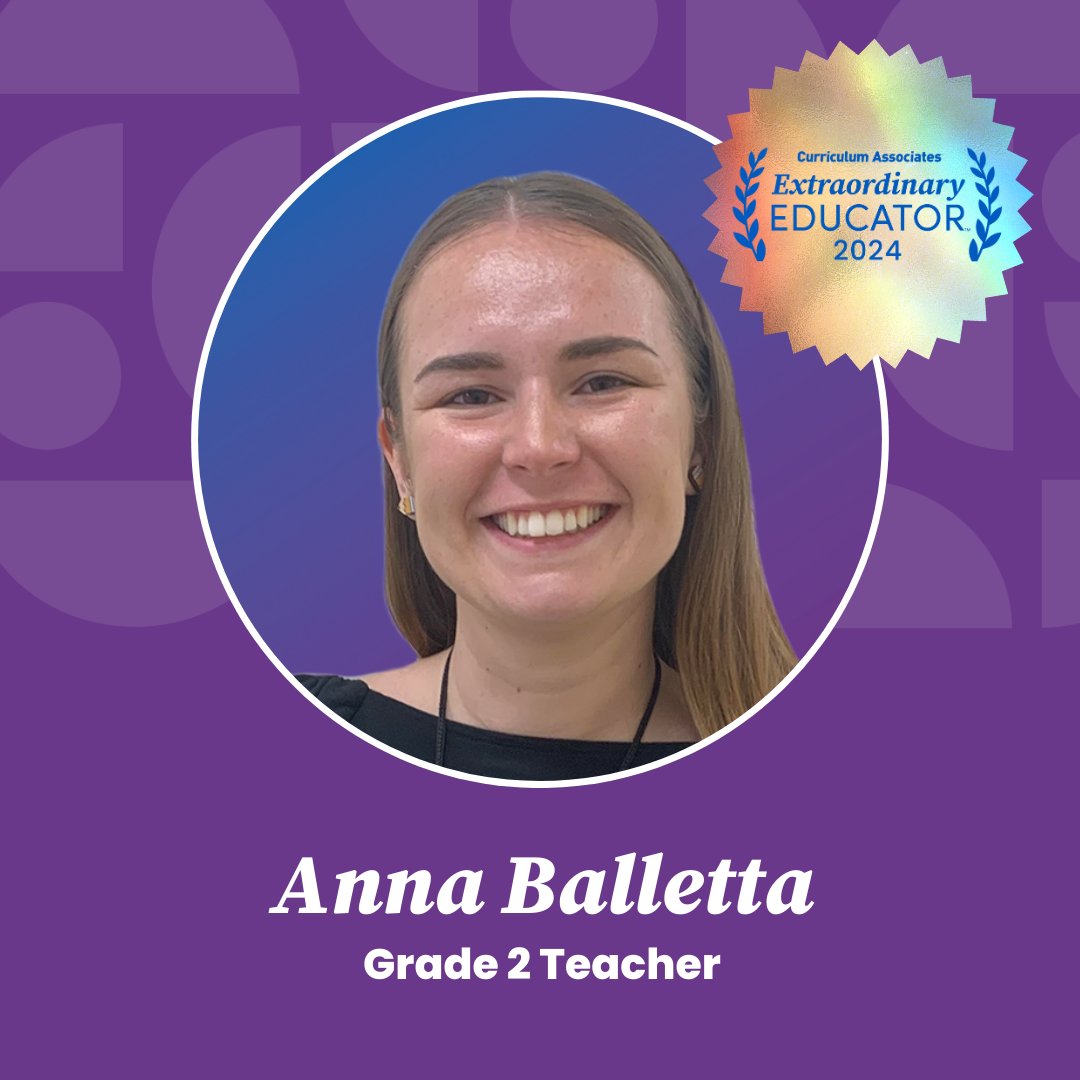 CurriculumAssoc's tweet image. Anna Balletta from @mansd_nh joins the class of 2024 #ExtraordinaryEducators for pioneering innovative classroom strategies while driving high expectations and student achievement! 🏆 #iReadyNH

Read more: bit.ly/487AEGp