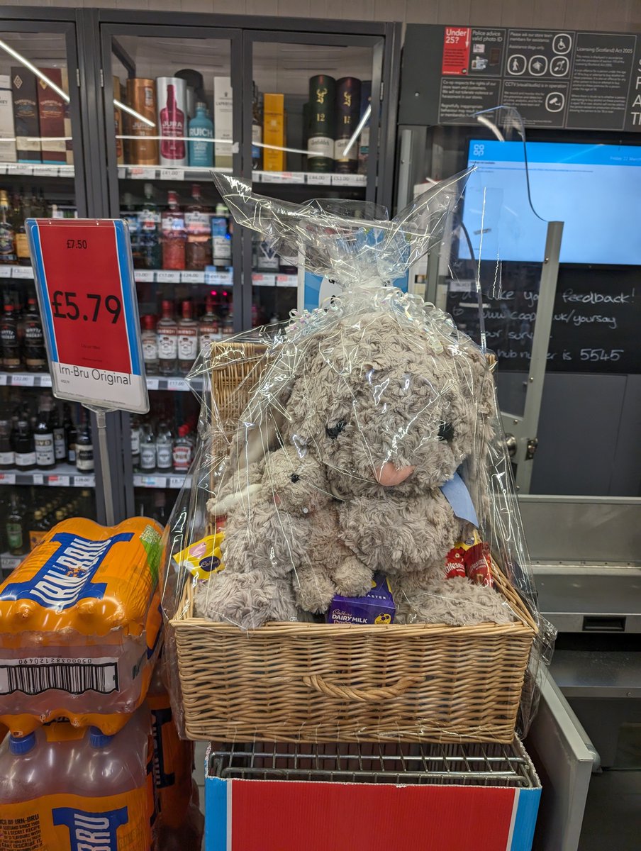 The Easter Bunny has came to the Barrachnie coop. To win it pay £1 to guess it's name. Draw will take place on the 27th you'd be hopping mad to miss it 🐰. All money raised going to Barnardos