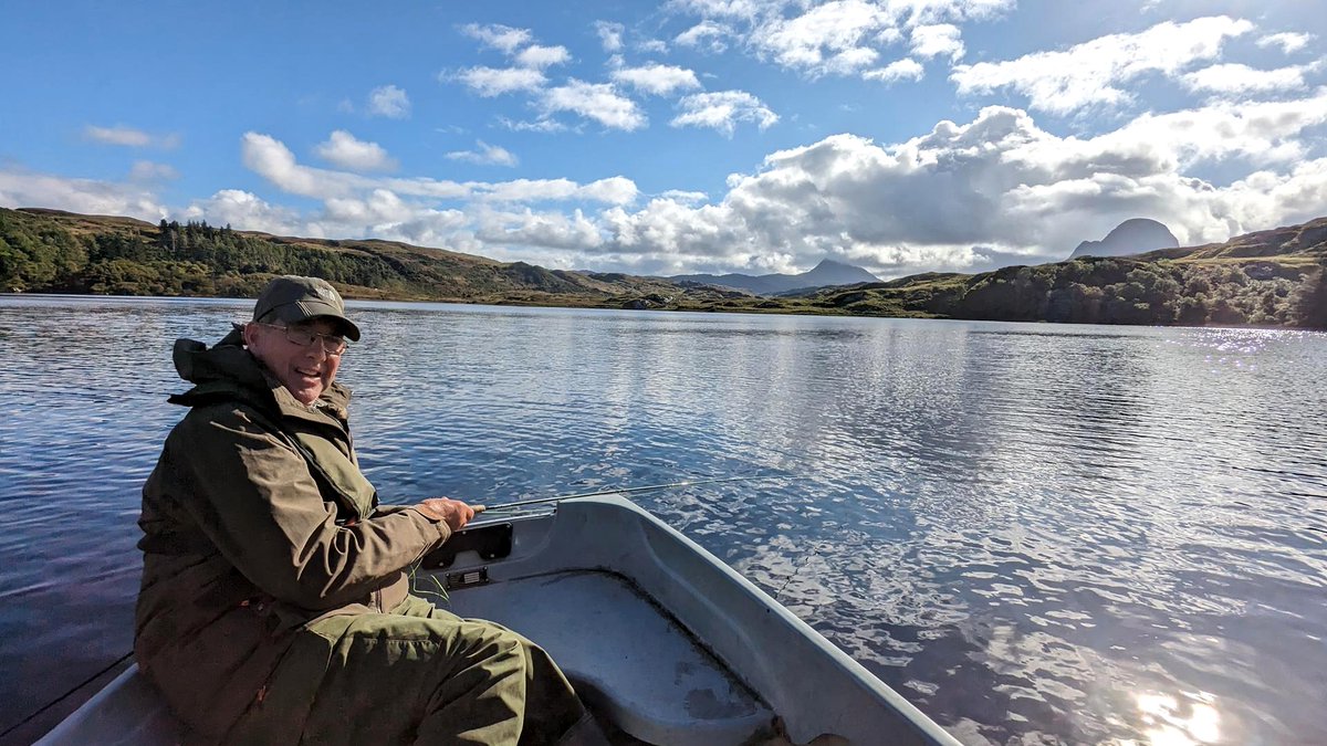 You could look as happy as David who placed the winning bid for the Assynt Fly Fishing lot last year! 2 more days to go on the #wttauction2024 auction.wildtrout.org #flyfishing #assynt #troutfishing