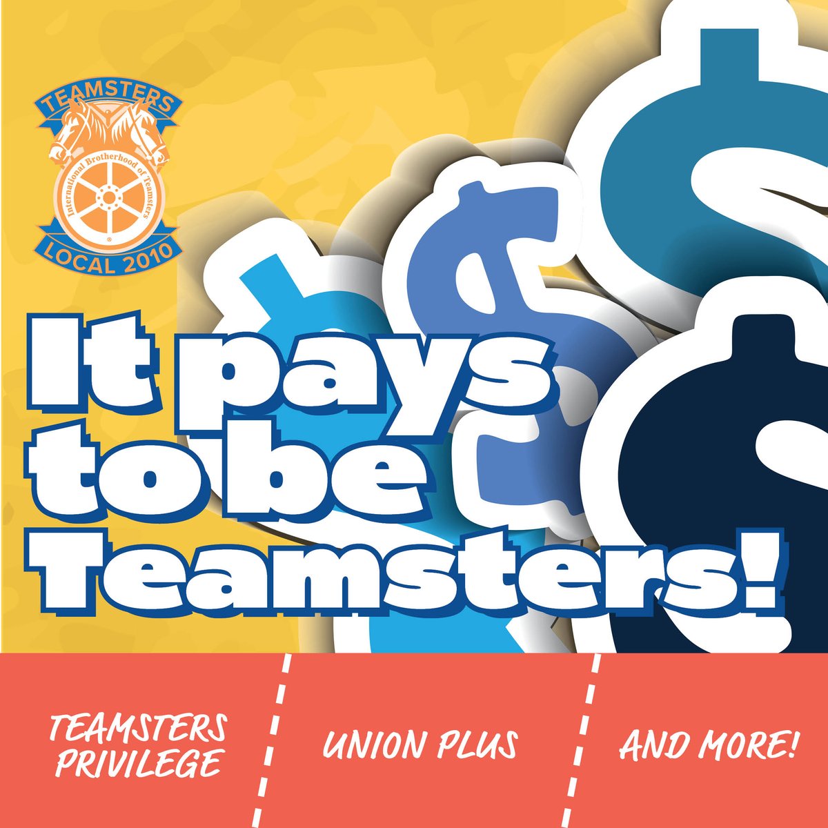 From Retiree Health Insurance to Professional Moving Discounts, our Union membership supports Teamsters workers both in the workplace and at home. Check out all the benefits available to members at teamsters2010.org/member-benefits ✊