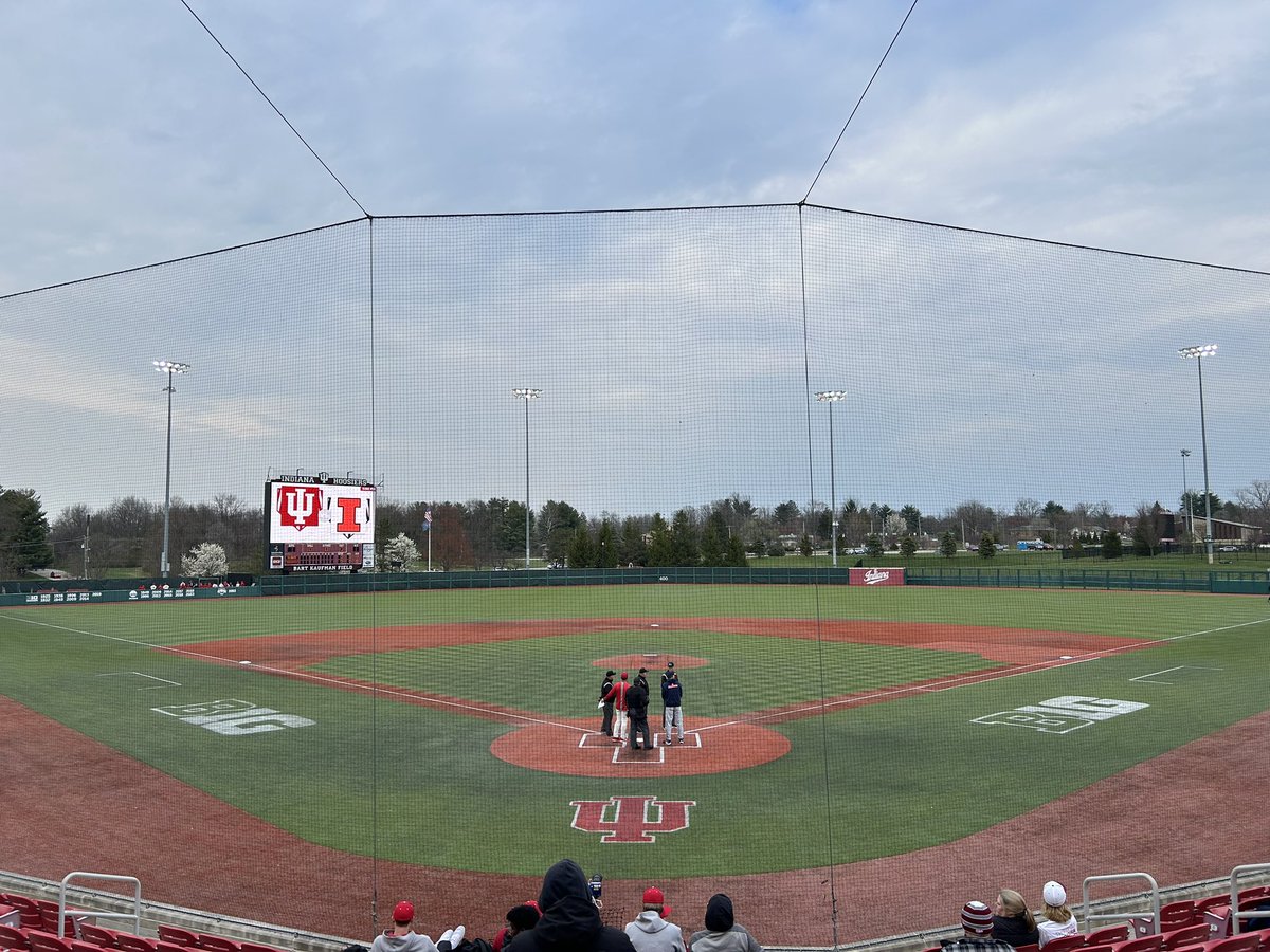 It’s the Big Ten opener here in Bloomington as Illinois and Indiana are set to begin the first of three games this weekend at Bart Kaufman Field. Join @adamopp12 and I on @WIUXSPORTS at 6pm for first pitch! #iubase Link: iusportsmedia.mixlr.com/events/3275792