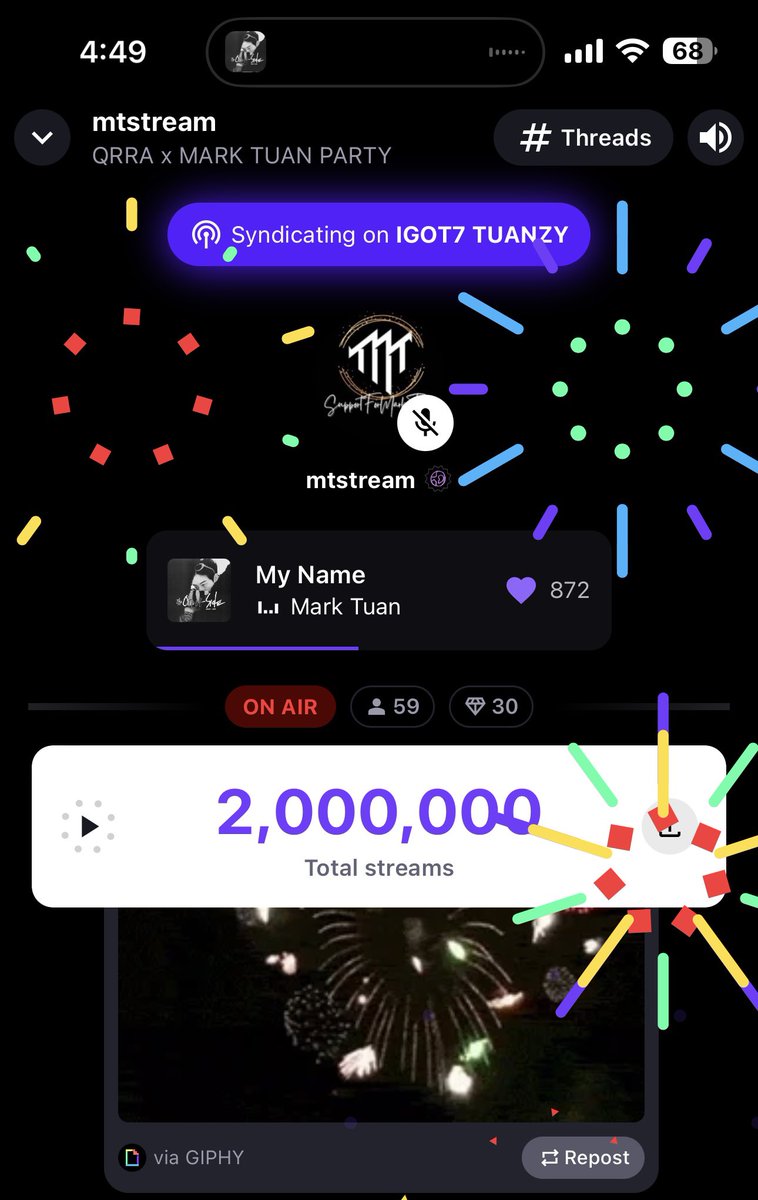 paetuann's tweet image. 2M แล้วค้าบบบ พลุสวยมาก 👏👏👏

🔗 share.stationhead.com/gqzz67c7j2f6

#SupportForMTParty #MarkTuan 
@marktuan​ @DNAmngmnt