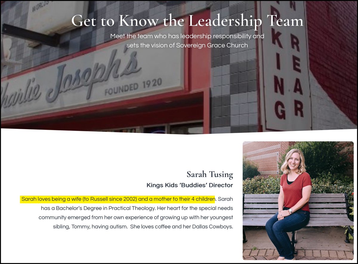 @NotinOurChurch1 @ExposeGalvans @wartwatch @BozT @BrentDetwiler @reachjulieroys Sovereign Grace Church of LaGrange, GA continues to purge material from their website.  Gone now is the staff photo and bio of Sarah Tusing, wife of Russell Tusing. 

Is this what 'Ministry Safe' teaches church leaders to do in times of crisis? 

Yes, I grabbed a screenshot of
