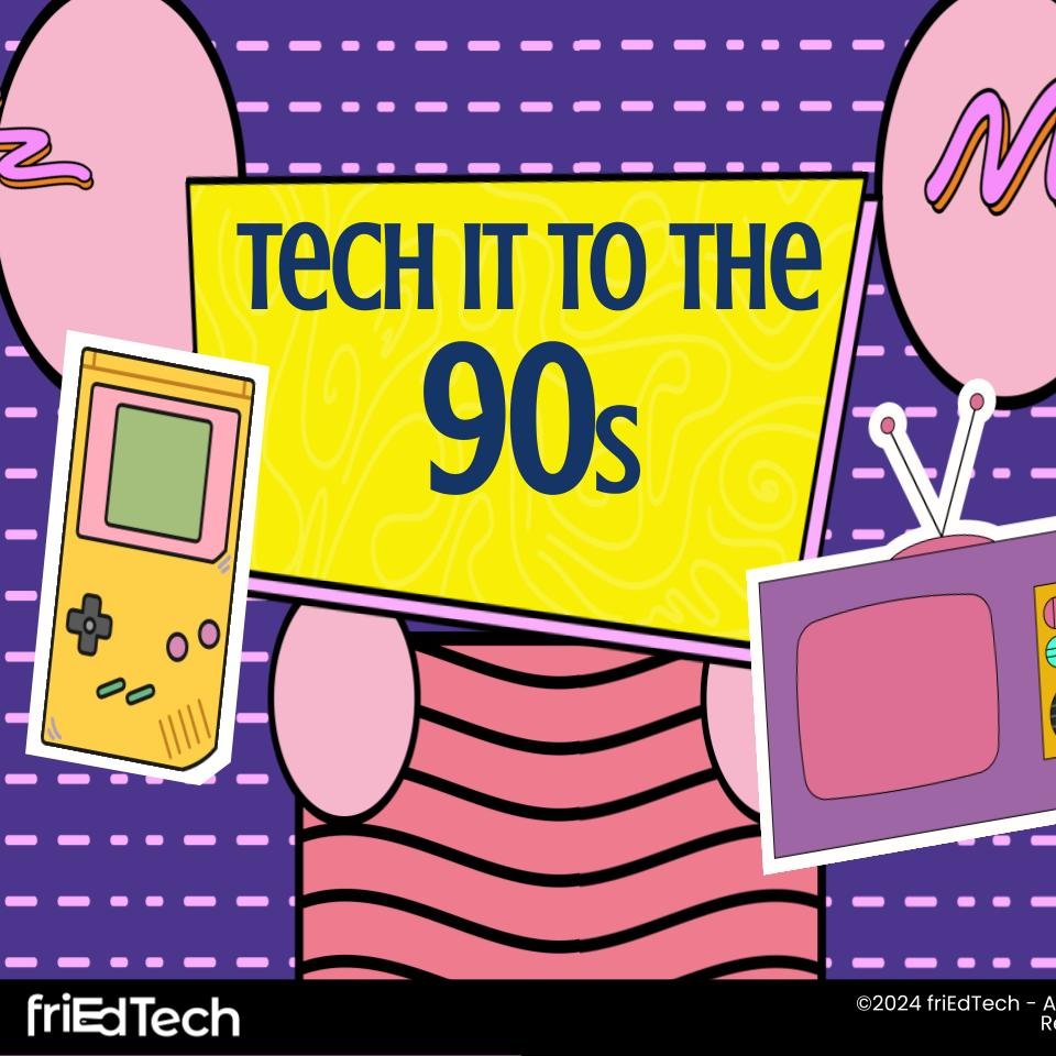 Okay #SpringCUE let's finish strong today! Join @B_OutoftheBox & @SimplyEdTech in Rm Mesquite A for *Tech it to the 90s* to travel back to when wifi needed a phone cord & personal computers had to be plugged. We promise, you'll enjoy this blast from the past! #friedfan