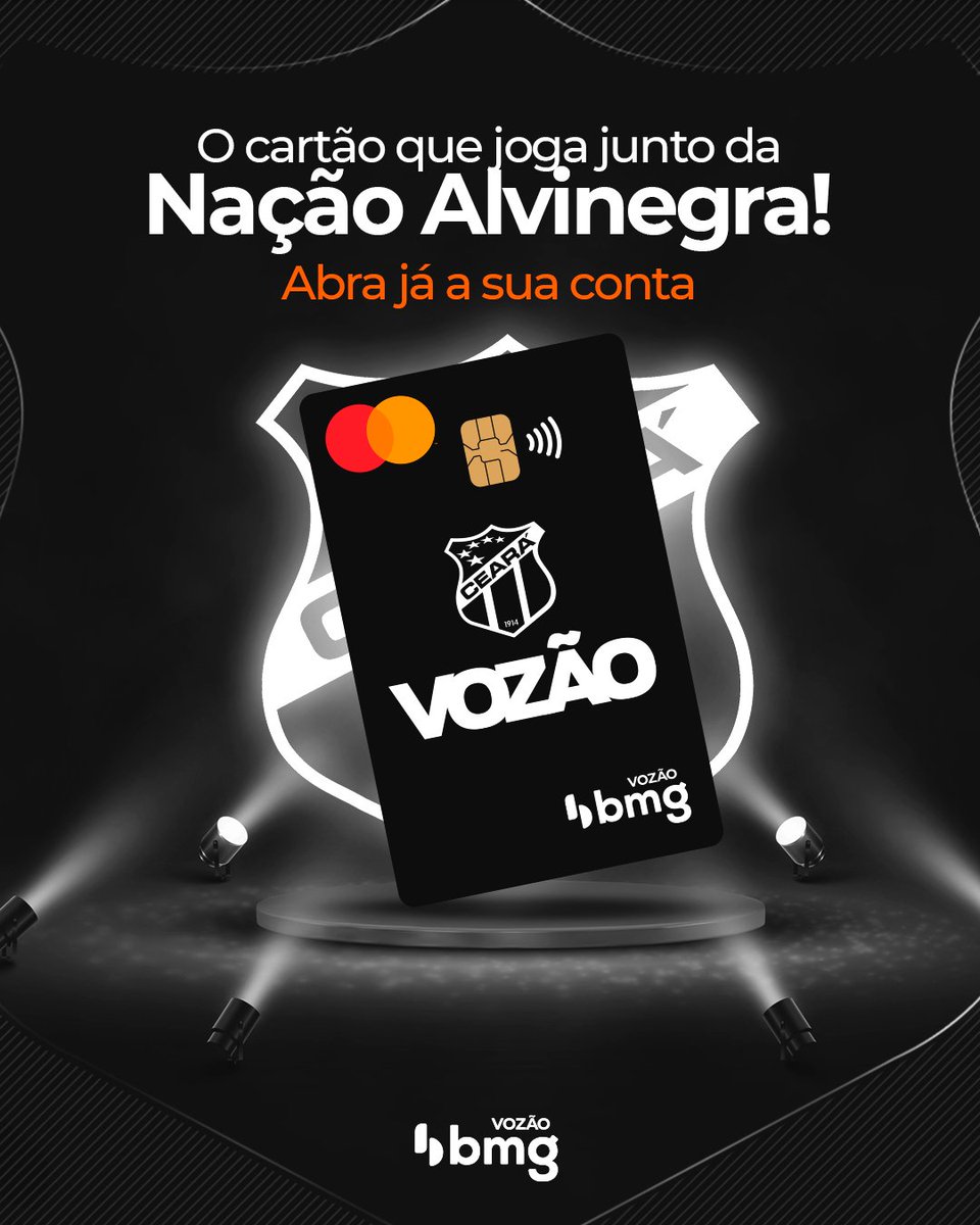VozaoBmg's tweet photo. Fazer parte da Nação Alvinegra é contar com o Banco Oficial do Vozão e ter um cartão exclusivo e cheio de benefícios para a sua vida financeira! 🖤

Se ainda não tem a sua conta, abra já e seja #VozãoBmg! 👊

Link na nossa bio. 📲 https://t.co/VD9BL3VKWR