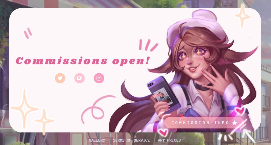 💗 COMMISSIONS OPEN! 💗 Hihi! I’m taking orders now! check the comments if you are interested 💕 RT’s are very appreciated 🙏🏻🌷