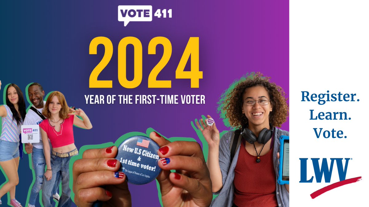 lwvdallastx's tweet photo. Welcome to the Year of the First-Time Voter! 2024 is a BIG YEAR! Total Solar Eclipse, the Summer Olympics, the Presidential Election. 😄Awesome and scary at the same time! 😱 Use https://t.co/W436lOrznO to look up what’s on your ballot, where to vote and more.
#LWVD #LWVT #LWV https://t.co/cGGyq02t8E