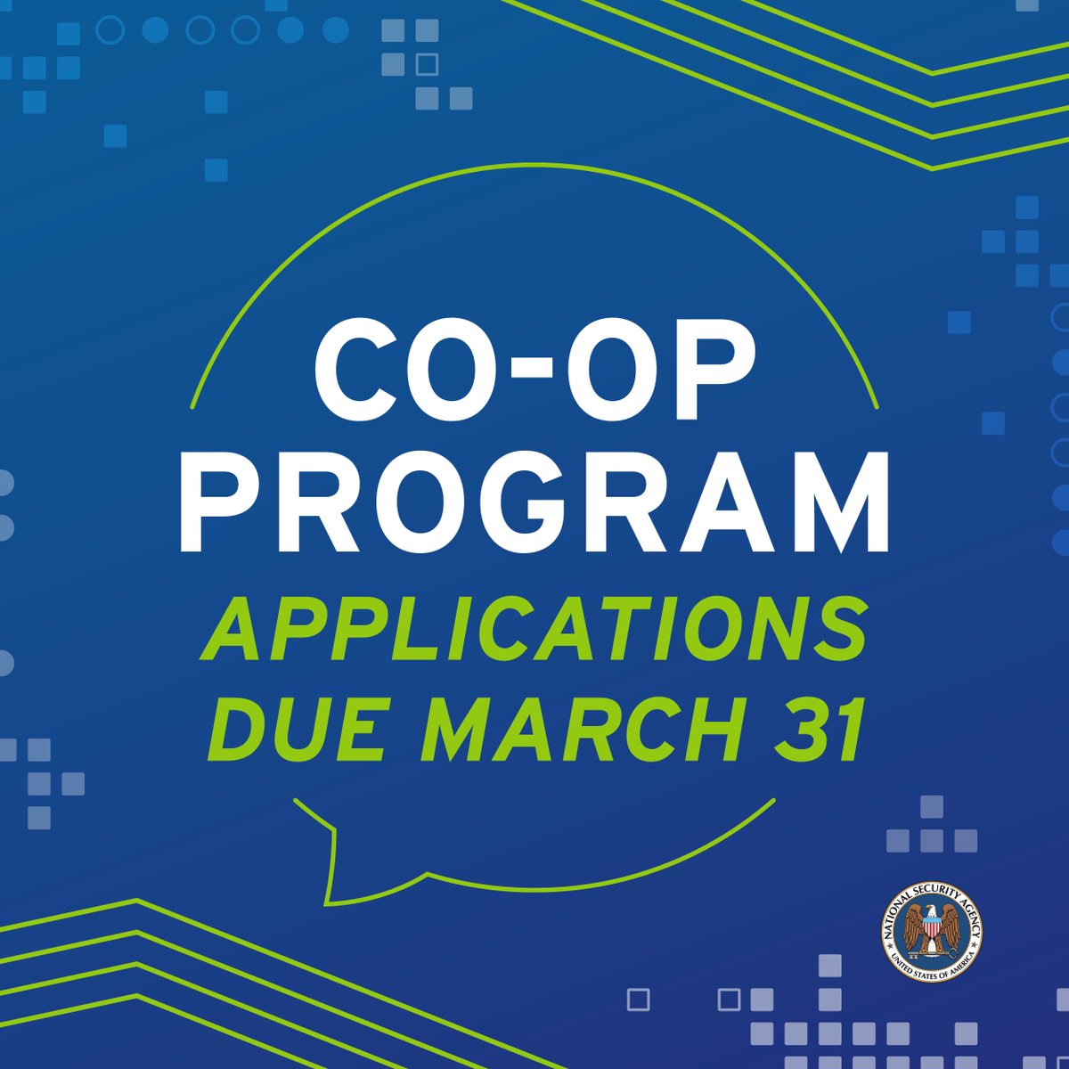 Here’s a program that pays you to spend multiple semesters learning at NSA while you’re still in college. Check out the details and apply by March 31! bit.ly/42StqoS #collegeinternship #governmentinternship
